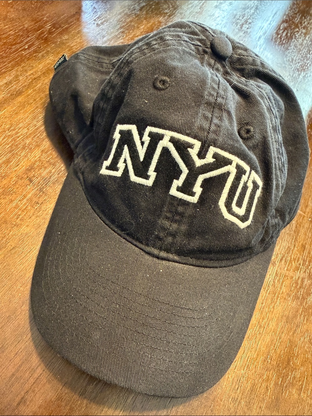 NYU Embroidered Black Baseball Cap